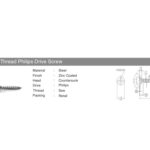 CSK Saw Thread Philips Drive Screw AK 2323